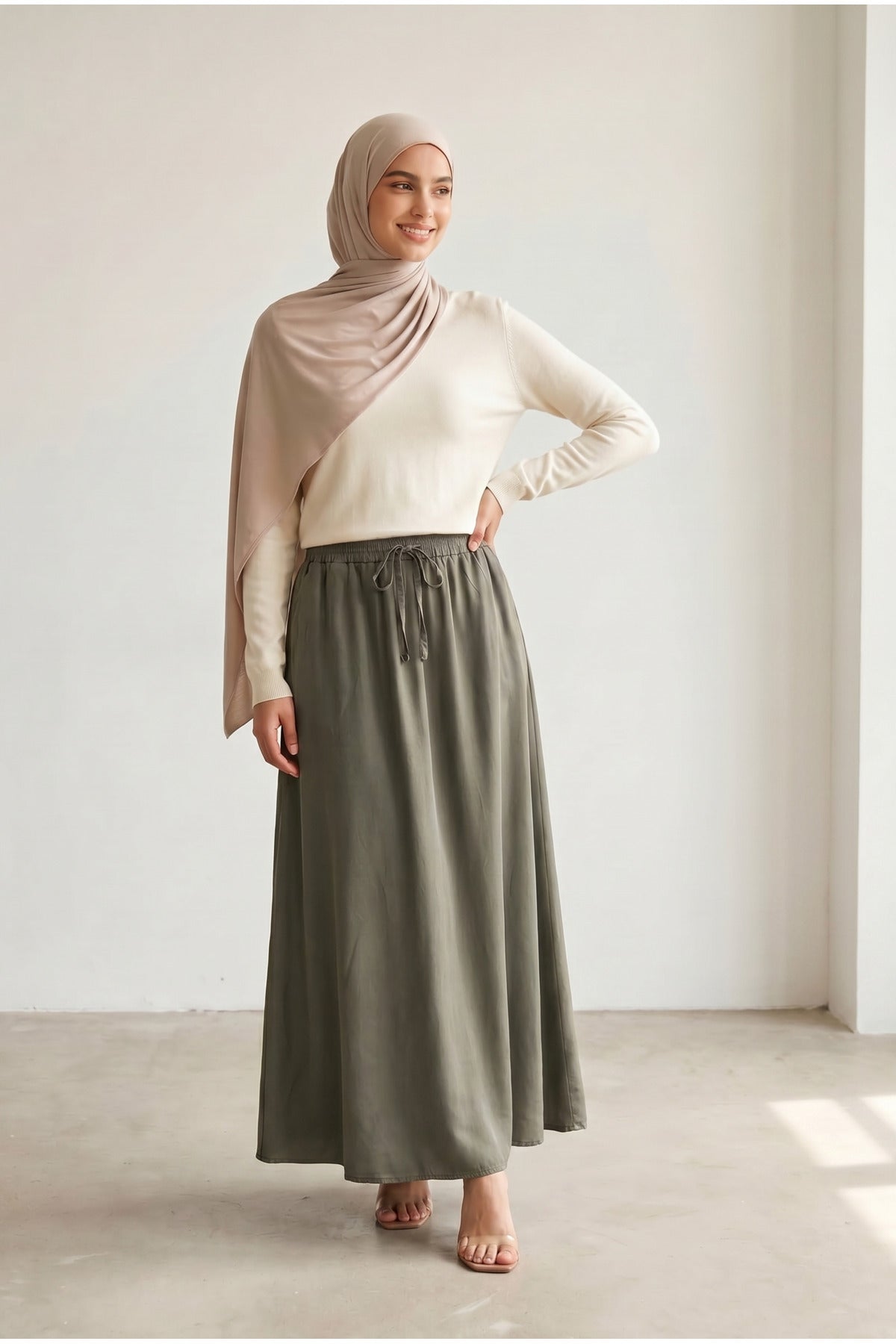 Beli Lastikli Tansel Etek - LVR002 - Haki