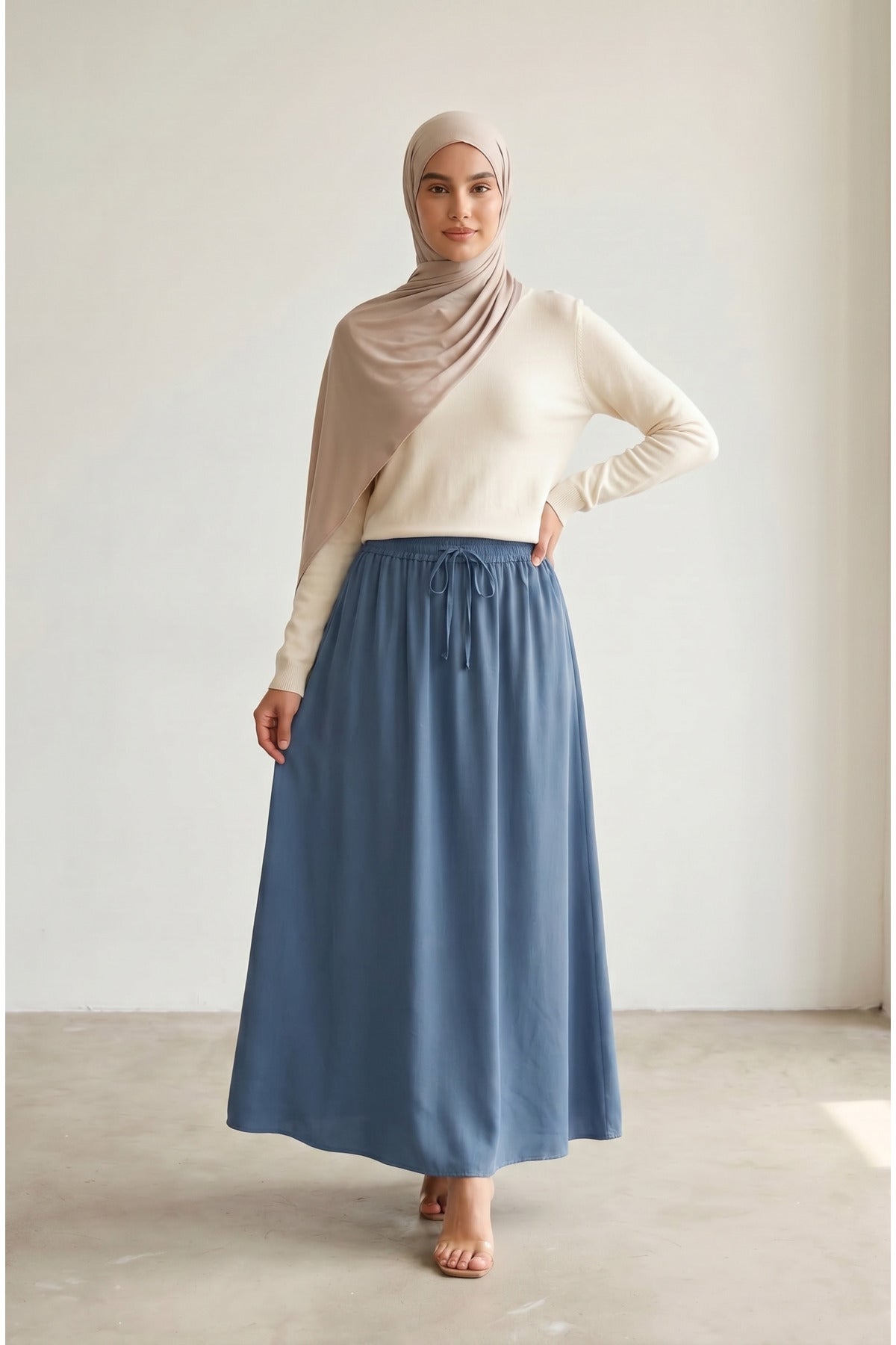 Beli Lastikli Tansel Etek - LVR002 - Mavi