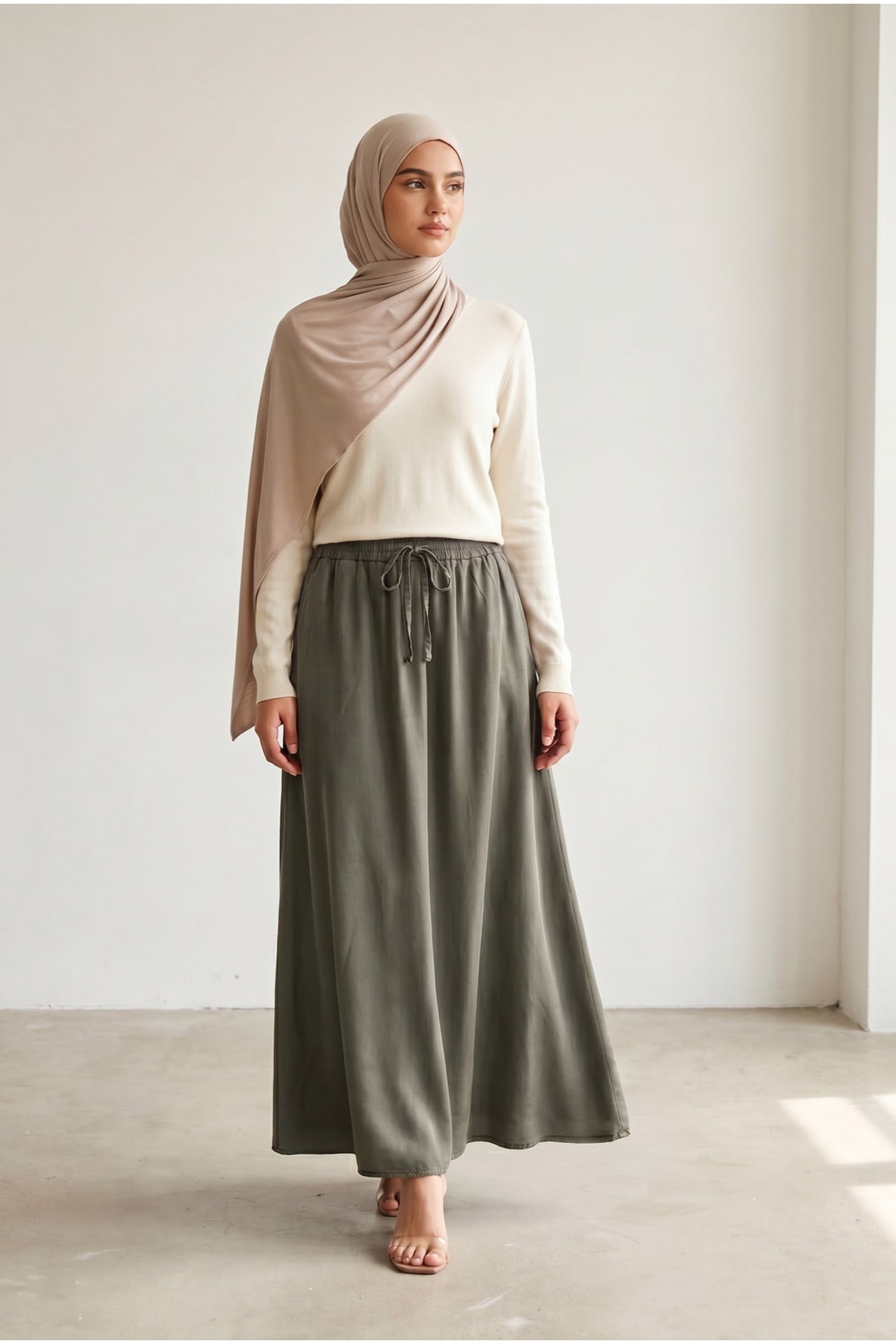 Beli Lastikli Tansel Etek - LVR002 - Haki