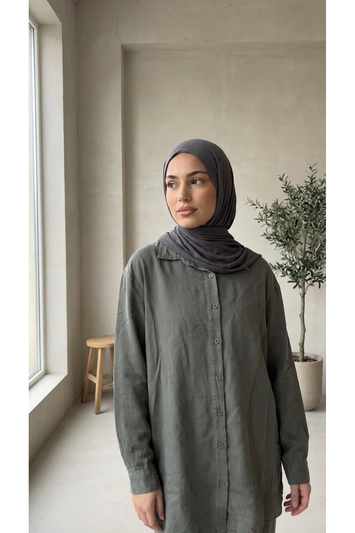 Tensel Kumaş Tunik