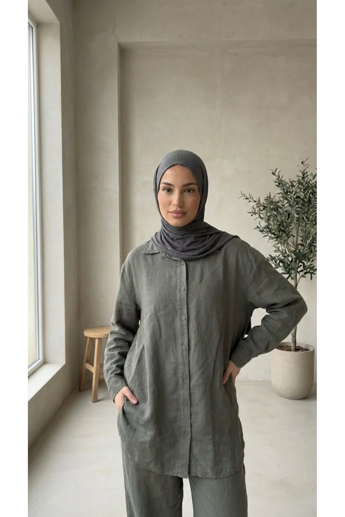 Tensel Kumaş Tunik