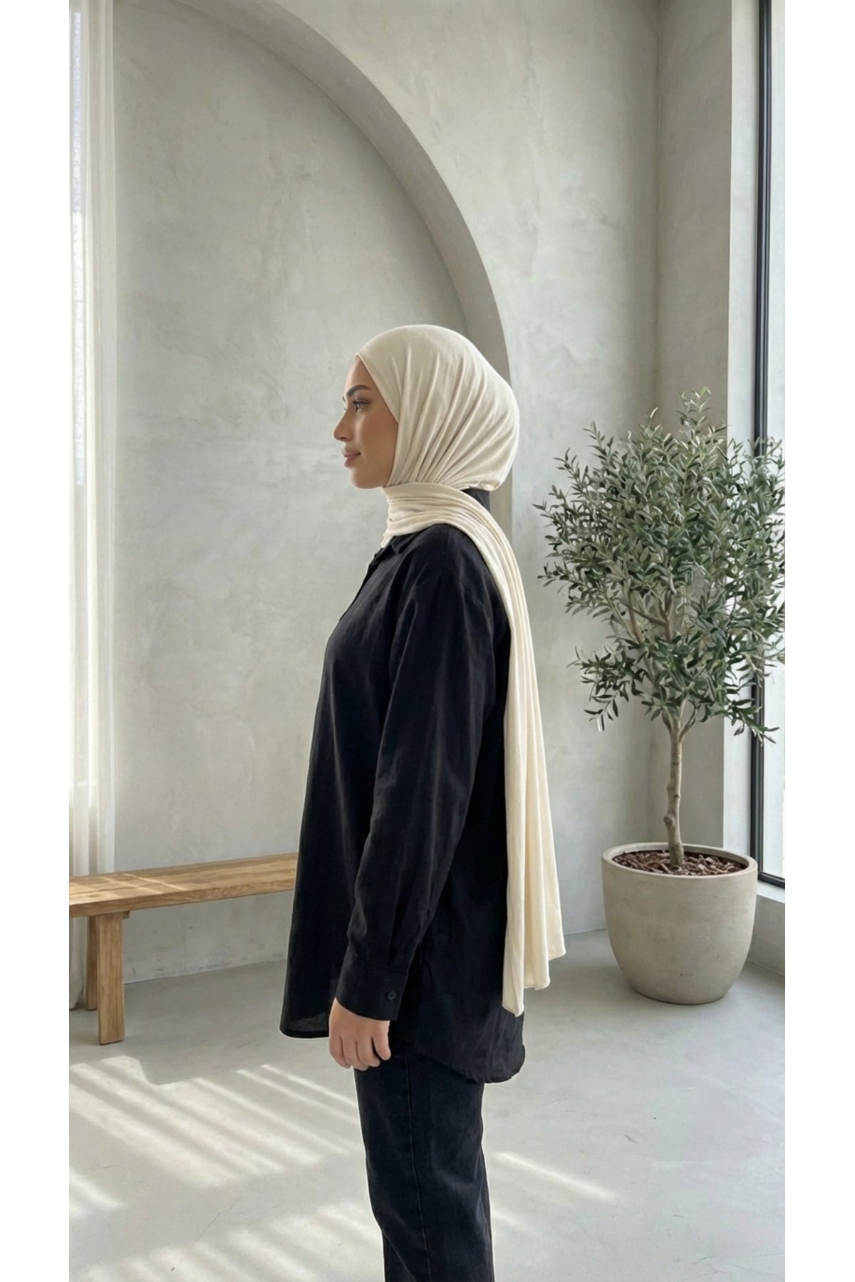 Tensel kumaş Tunik - LVR008 - Siyah